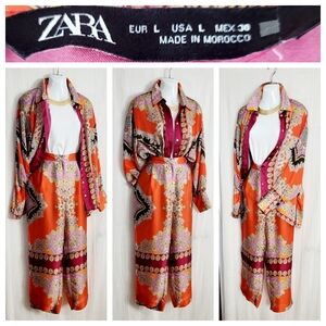 Zara Multicolor Shirt / Pant COMBO / L